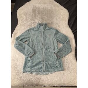 North Face Oso‎ Women's Small Blue Full Zip Fleece Jacket Sweater